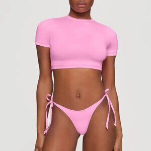 Dippin Daisys Joni Short Cap Sleeve Bikini Top & String Bikini Bottom Size XL